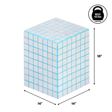 Callista 18" Modern Bohemian Ceramic Tiled Rectangle End Table - JONATHAN Y